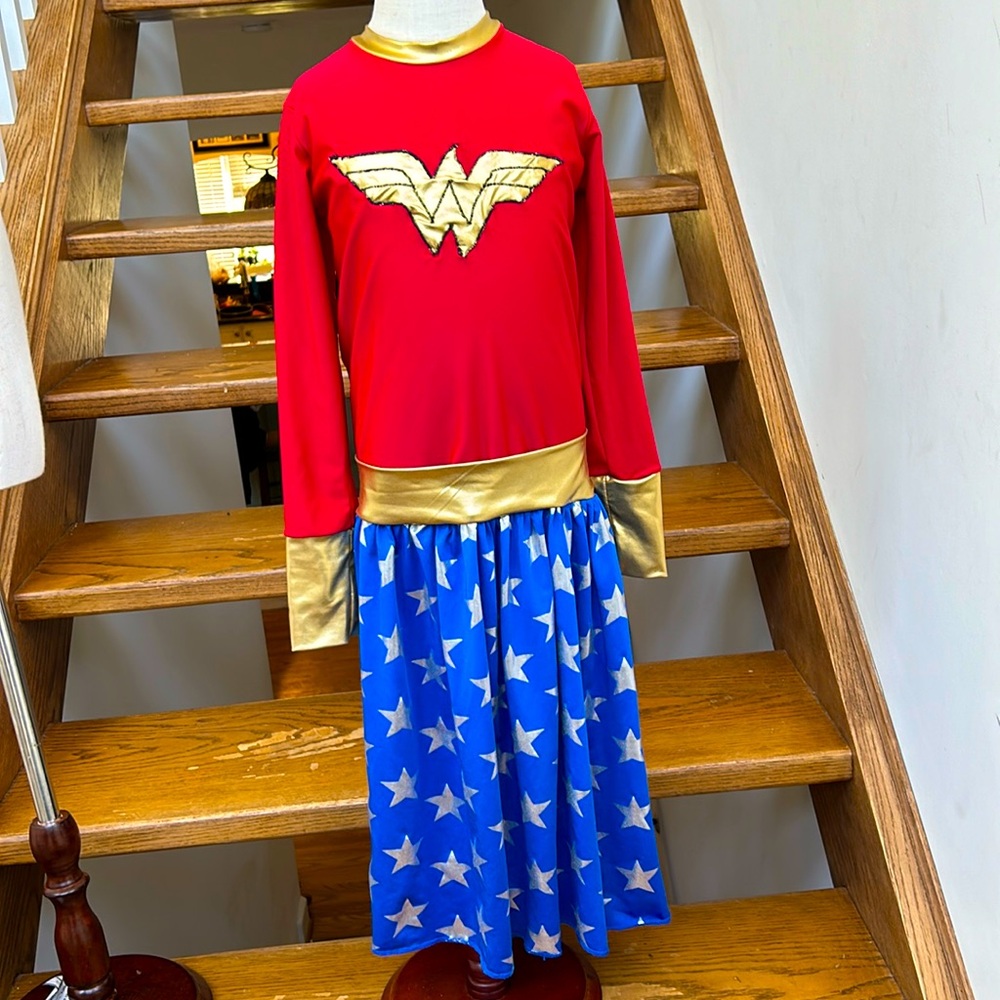 Handmade Wonder Woman girls dress Halloween costume